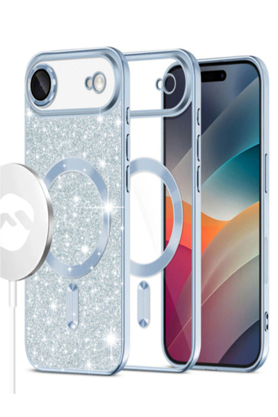 AUDIOX Husa MagSparks » iPhone 17 Air, Glitter, Dual Layer, Lens Cover