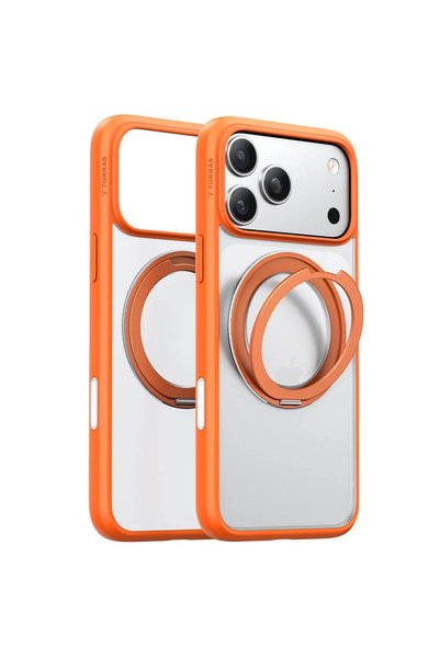 TORRAS Husa Ostand Pro MagSafe Series pentru iPhone 17 Pro, portocaliu