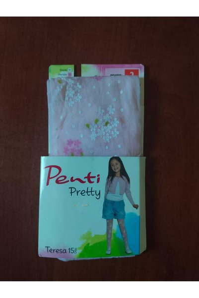 Penti 15 DEN PRETTY BEYAZ RENK TERASA KÜLOTLU ÇOCUK ÇORABI