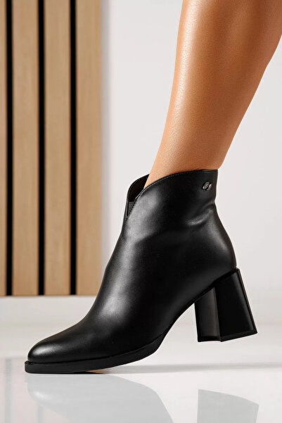 Zaira Botine dama vatuite negre din piele ecologica Maia #30199 - 40