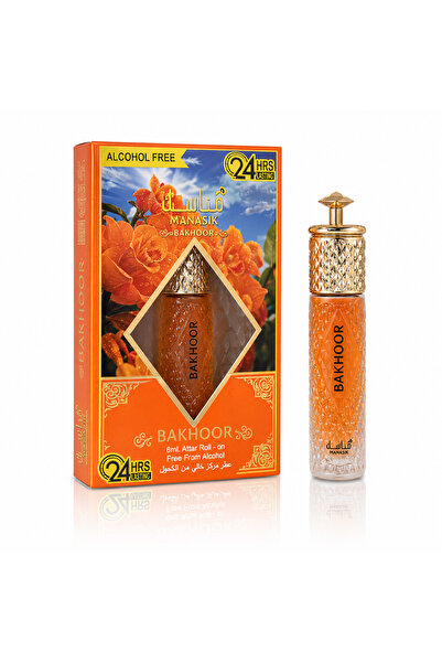 MANASIK Parfum concentrat unisex, Bakhoor Attar Roll-On fără alcool, 6 ml, MA...