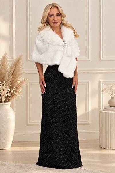 FashionForYou Παλτό για ειδικές περιστάσεις Damaris, από τεχνητή γούνα, με φα...