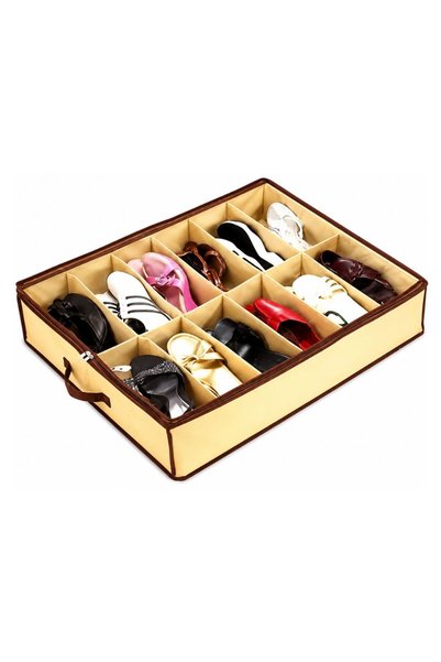 Generic Shoe Organizer Under Bed, Shoes Storage Containers Box (Fit 12 Pairs)...