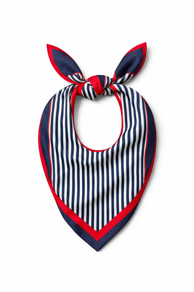 Fular Bandana Kadın 50x50 Kare Eşarp Rayon İtalyan Dikişli Boyun Fuları Saç Bandana