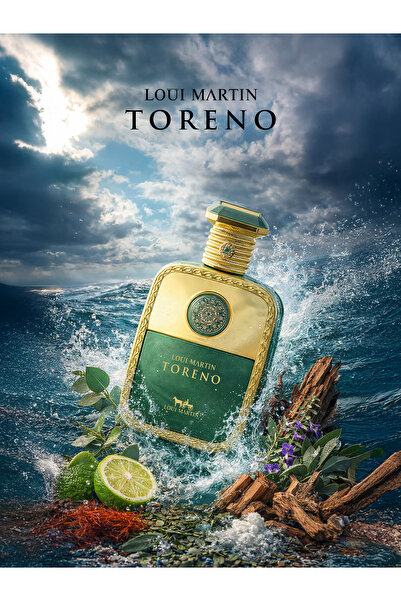 loui martin Toreno Extrait de Parfum 100ml – Fresh Mint, Citrus & Aromatic Wo...
