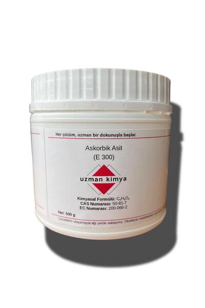 Askorbik Asit (Vitamin C) – 500 g Kavanoz – Gıda-Kozmetik Hammaddesi – Antioksidan / Ascorbic Acid