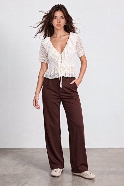 VAGGON Velcro Palazzo Trousers