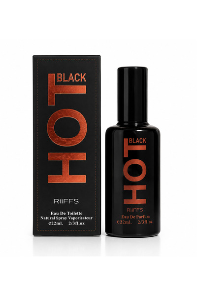 riifs Apă de parfum pentru bărbați, Parfum bărbătesc Black Hot, EDP, 22 ml, B...