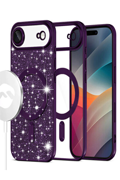AUDIOX Husa MagSparks » iPhone 17 Air, cu sclipici, strat dublu, protecție le...