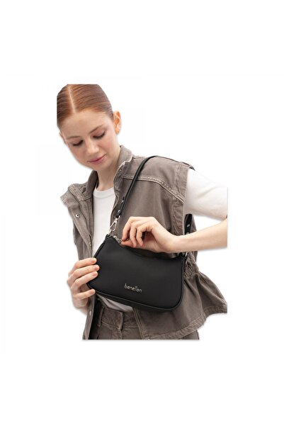 Benetton Bnt_1836 12X22X8 Kol Sı Siyah Kadın Çanta
