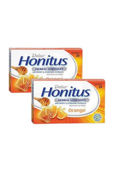 Dabur Herbal Honitus Lozenges - Orange Pack of 2