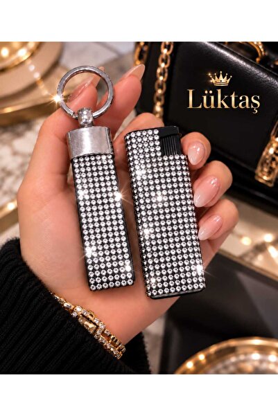 Lüks Taş Çakmak ve Anahtarlık [ taşlı ]