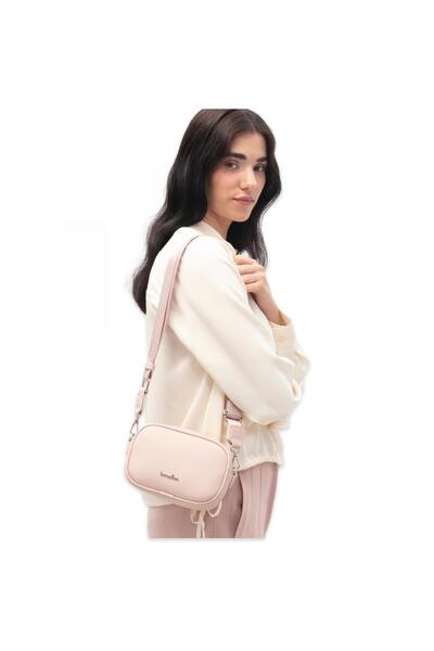 Benetton Bnt_1839 12X16X7 Çapraz Pembe Kadın Çanta