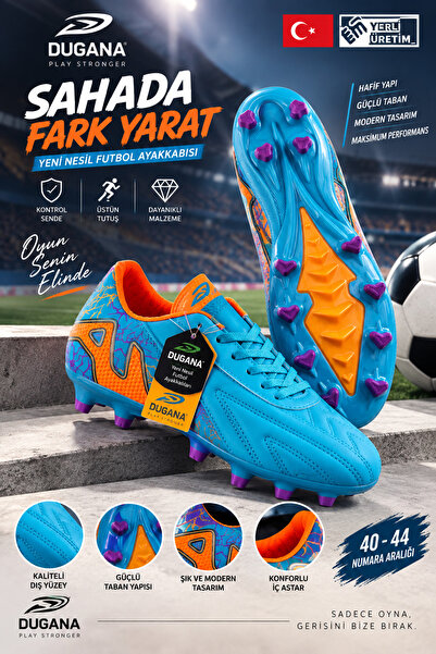 Dugana Erkek Krampon Futbol Ayakkabısı Güçlü Tutuşu Dayanıklı Krampon Tabanlı...