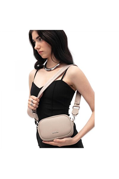 Benetton Bnt_1839 12X16X7 Çapraz Krem Kadın Çanta