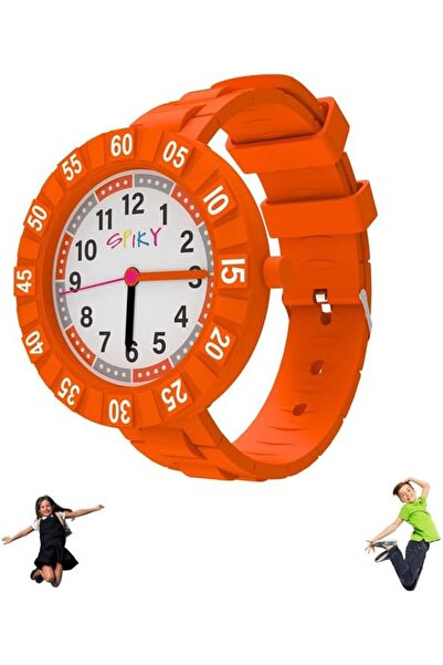 Spiky Round Stylish Analog Watch for Kids Rotating Bezel, Separate Minutes Di...