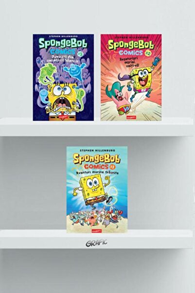 Minigrafic Pachet benzi desenate SpongeBob Comics (volumele 1-3) -: Stephen H...