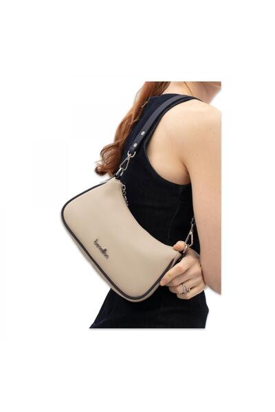 Benetton Bnt_1836 12X22X8 Kol Sı Bej Kadın Çanta