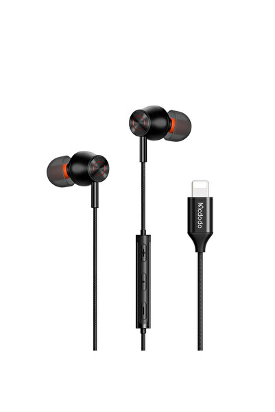 Mcdodo HP-3480 Lightning Girişli Kablolu Kulaklık - Siyah