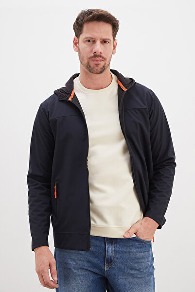 Fulla Moda Zippered Hooded Softshell Jacket
