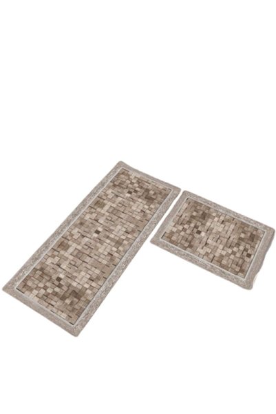 odjas Set 2 covoare de Bucatarie, imprimeu Abstract, Antiderapant, 50x60cm, 5...