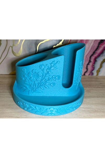 DU&ER Floral Patterned Cotton Pad and Swab Organizer – Bathroom and Vanity Or...