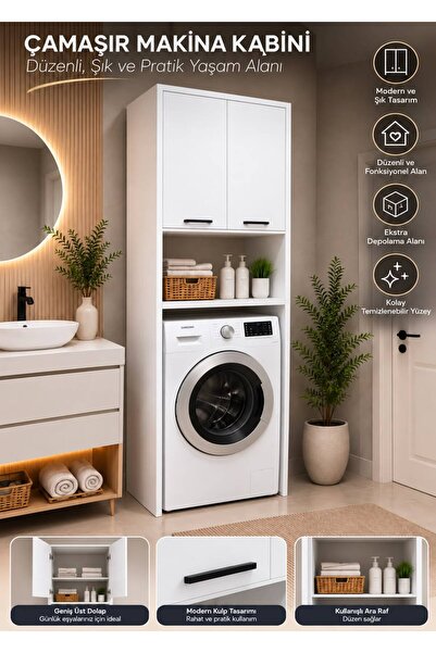 Genel Markalar BANYO ÇAMAŞIR MAKİNASI KABİNİ