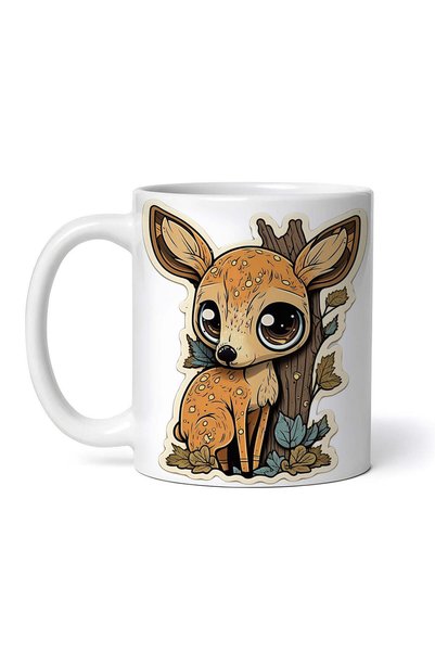 INOVATIX Personalized white mug, Forest Brown, INOVATIX®. 330ml