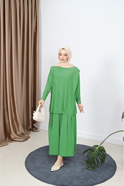 NİSUM MODA Çapraz Pantolonlu Sandy Takım