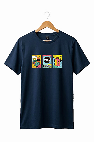 The Baski Unisex 90's Retro Printed Vintage κοντομάνικο μπλουζάκι από 100% βα...