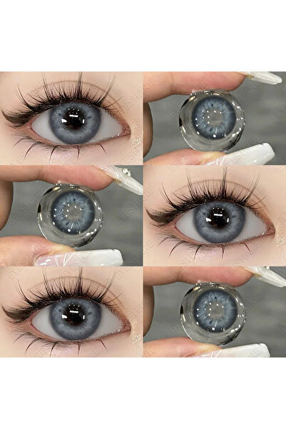 EyesPro BLACKSPOT BLUE doğal görünümlü mavi tonda göz lensi yumuşak dokulu nu...