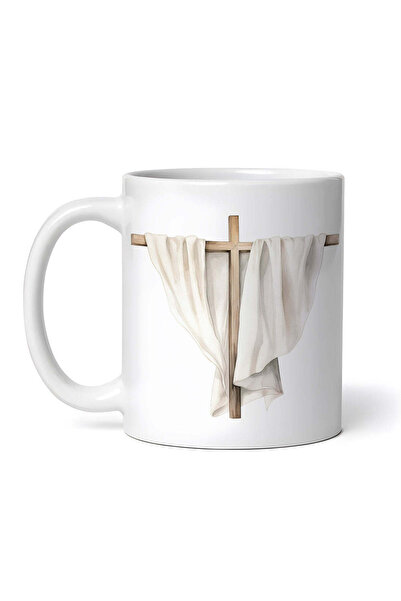 INOVATIX Personalized white mug, Cross with white wave, INOVATIX®. 330ml