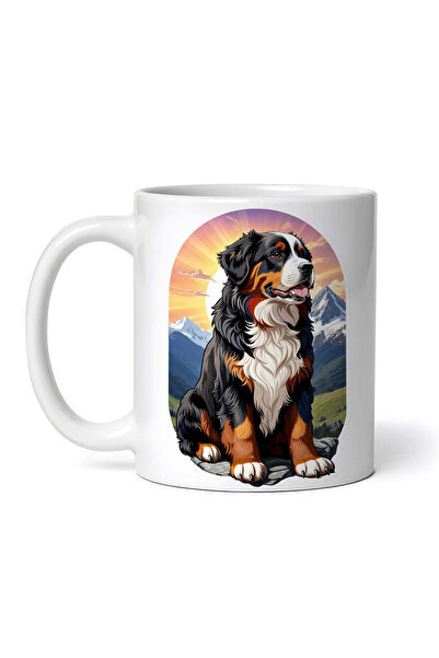 INOVATIX Personalized white mug, Bernese Mountain Dog, INOVATIX®. 330ml