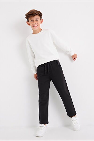Mackays Boy's Two-Thread Sweatpants Black