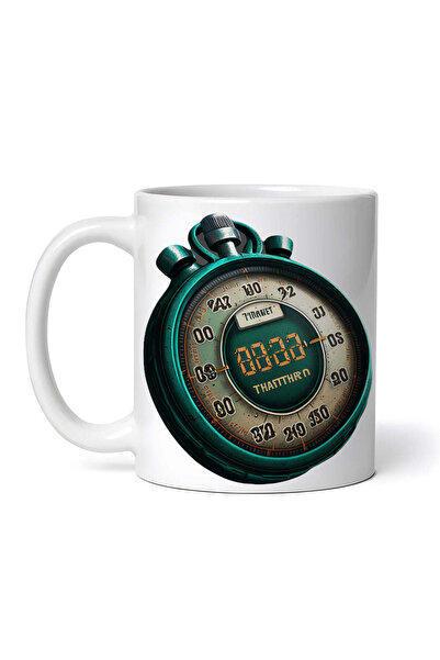 INOVATIX Personalized white mug, Chronometer, INOVATIX®. 330ml