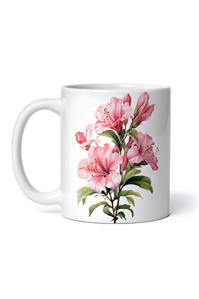 INOVATIX Personalized White Mug, Azalea Branch, Inovatix®. 330ml