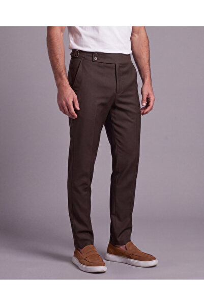 JANES Men's buckle-detailed fabric trousers