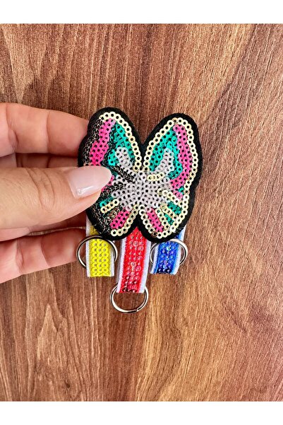 Gönülden Tasarım 8X5 cm Iron-On Butterfly Embroidery Sewing Applique