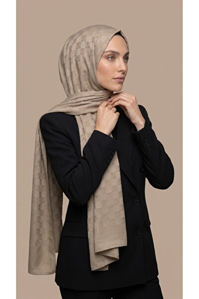 LuvenSara Jacquard Square Monogram Shawl