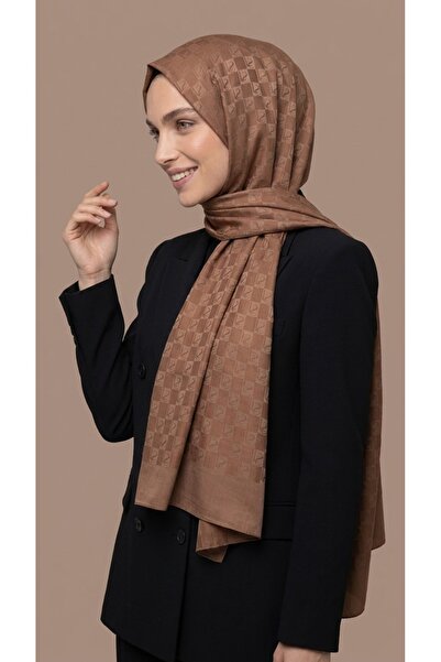 LuvenSara Jacquard Square Monogram Shawl