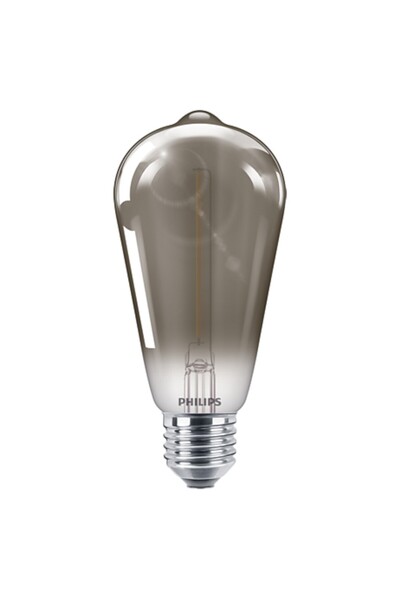 Philips Bec LED Filament Clasic 2.3W / 11W E27 ST64 100Lm 1800K Vintage Fumuriu