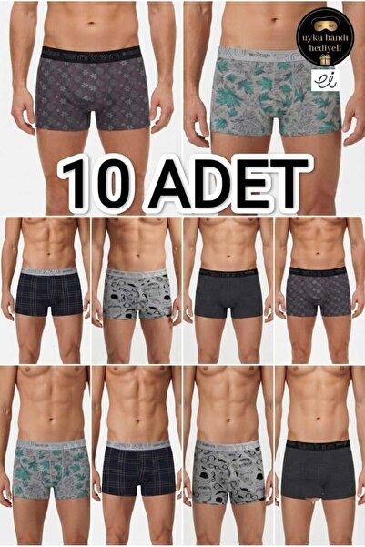 boxxo Pachet de 10 seturi de boxeri pentru bărbați cu model - Lenjerie intimă...