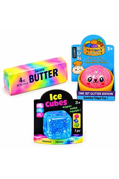 Generic Brand Set 3 Jucării Senzoriale Antistres pentru Copii (3+ Ani) – Butt...