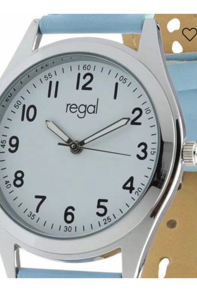 Regal Ceas de dama cu curea albastru deschis