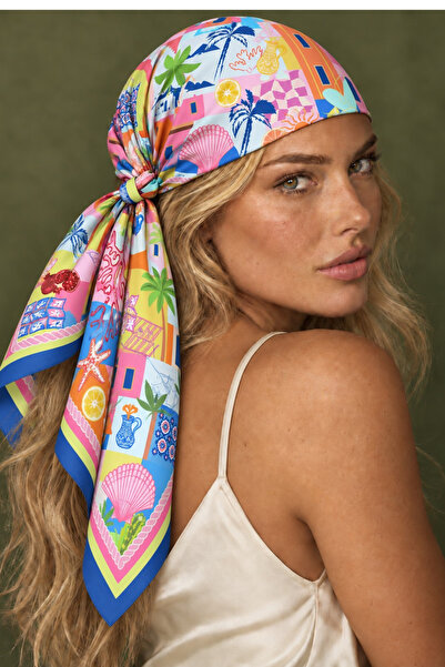 Albie Women's Bandana Stylish Patterned Daily 65X65