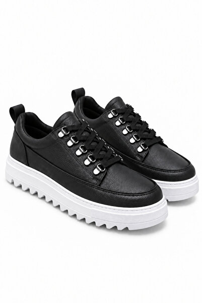 Lucy Shoes Yg-14 Dušan Lace-Up Leather Men's Casual Sneaker Shoes Cbt Black