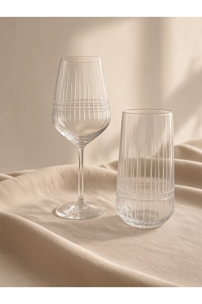 sglass 6 Kişilik 12 Parça Lizbon Su Takımı, Bardak Seti