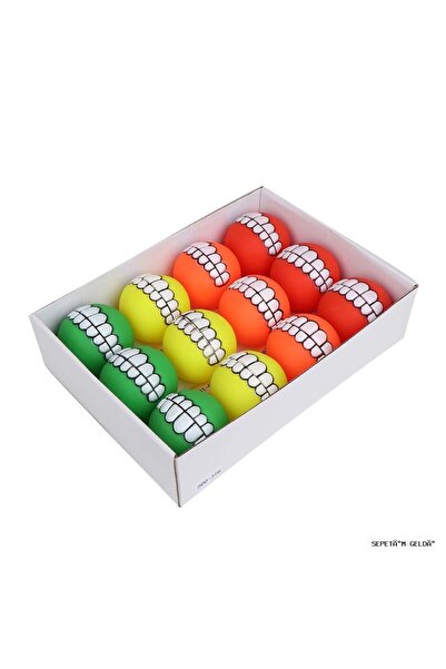 Eastland Spt-Gld Set of 12 Plastic Tooth Patterned Balls Diameter (201310) 7 cm