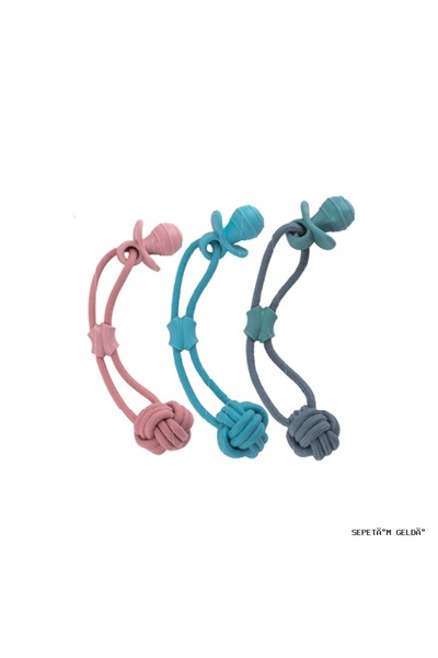 Eastland Spt-Gld Rope Tpr Dog Chew Toy (201501) Pacifier 38C