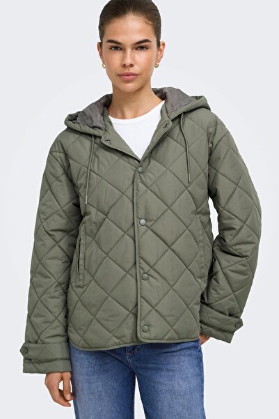 ONLY Onljuliet Women's Hooded Quilted Coat Casual Comfortable
